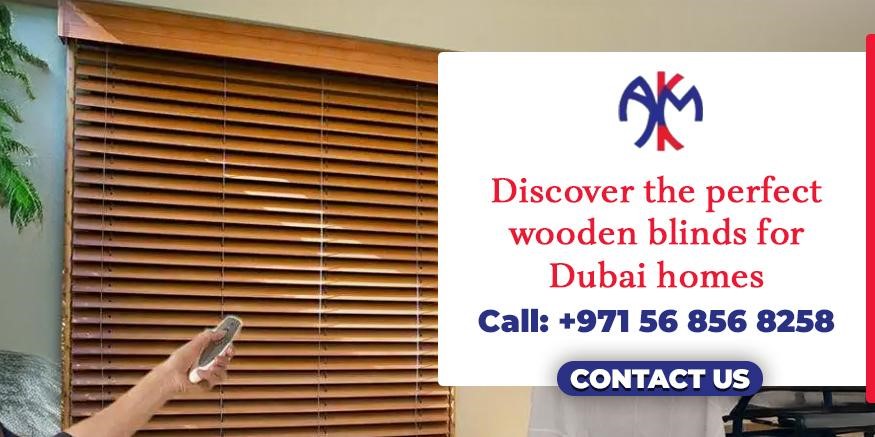 Get in touch to explore wooden blinds UAE for your interiors